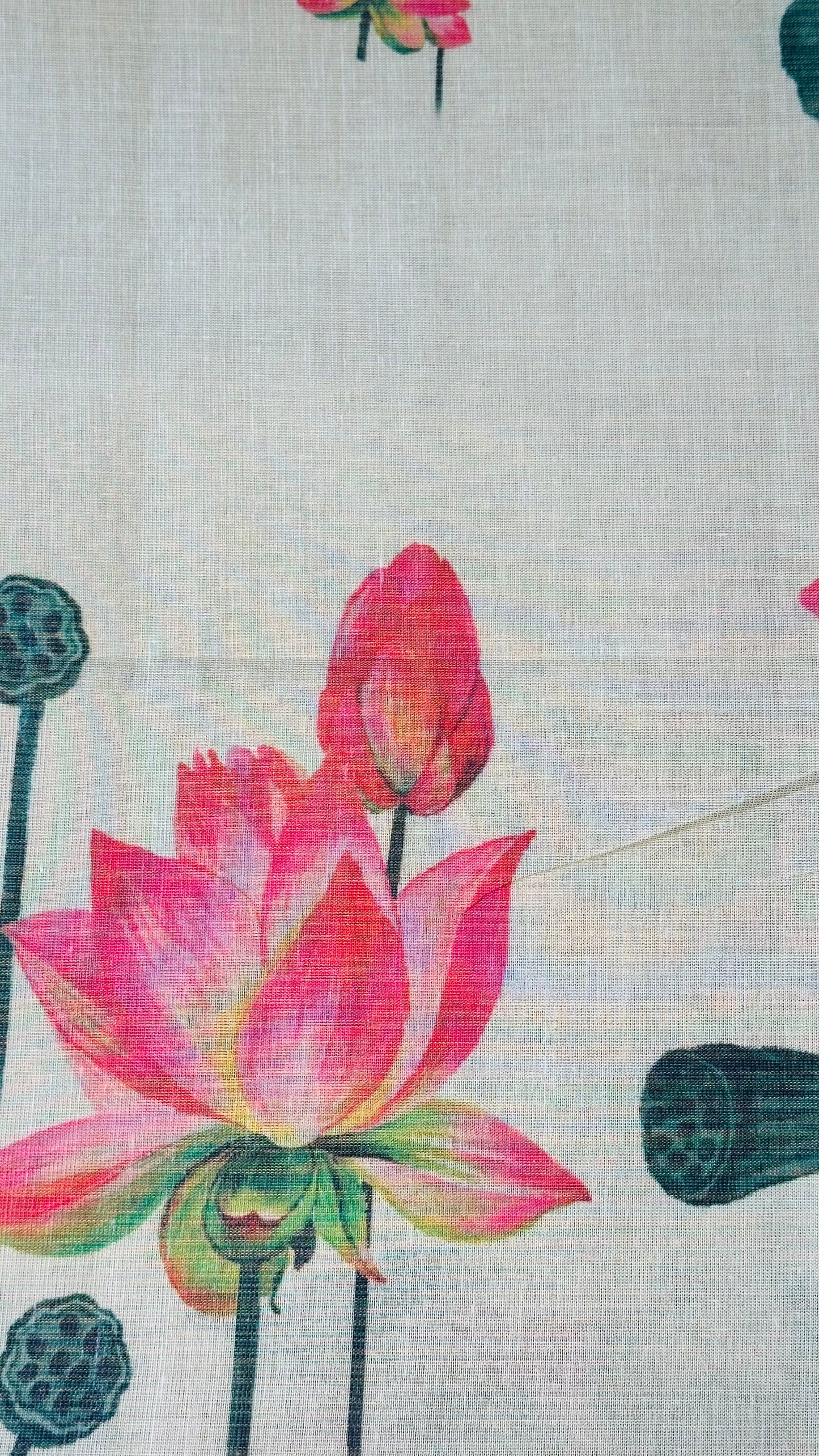 "Lotus" Tissue Kerala Saree