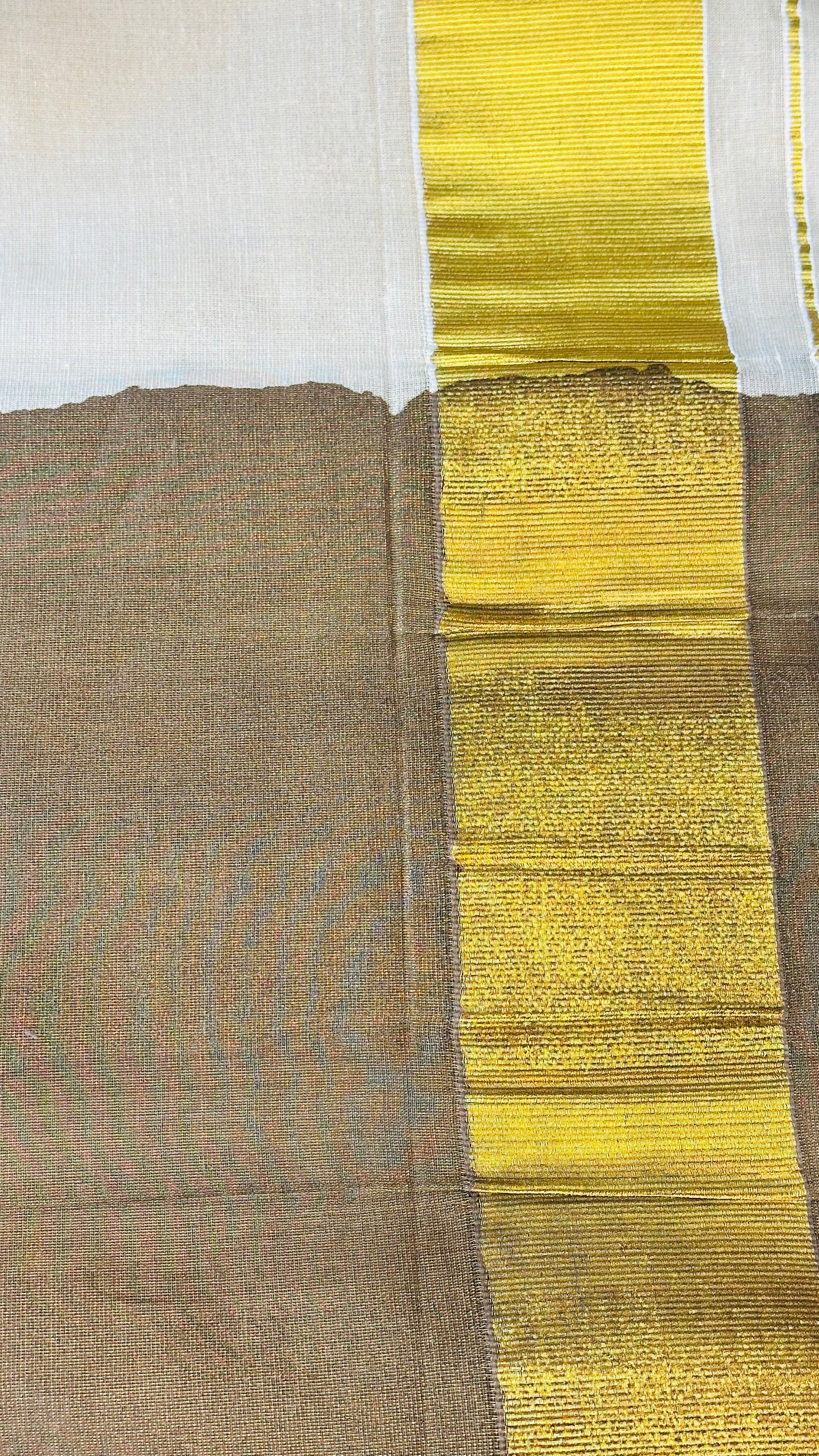 "Sienna" Tie Dye Tissue Kerala Saree